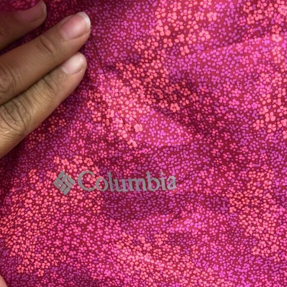 Columbia Women’s full zip Vibrant Pink Raincoat Large - Picture 2 of 3